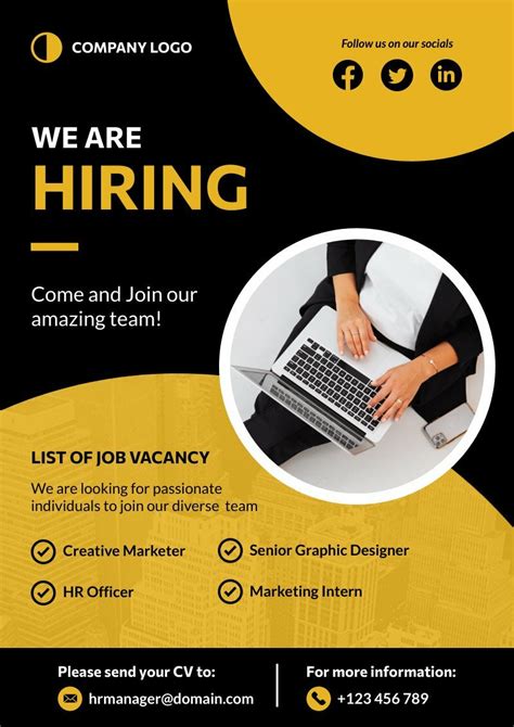 WE ARE HIRING! POSITION: Six (6) .